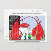 Lobster Restaurant Funny T-Shirts Tasse & Geschenk Postkarte (Vorne/Hinten)