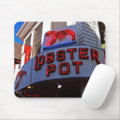 Lobster-Schild Neon-Zeichen Mousepad (Mit Mouse)