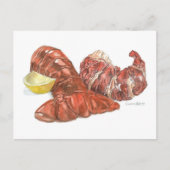 Lobster Schwanz Postkarte (Vorderseite)