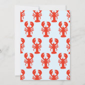 Lobster She's a Catch Beach Coastal Bridal Shower Einladung (Rückseite)