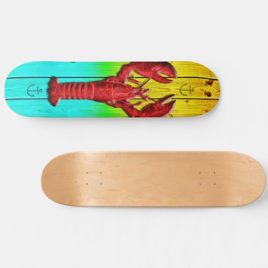 Lobster Skateboard Deck (Horizontal)