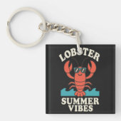 Lobster Summer Vibes – Cute Coastal Crab Schlüsselanhänger (Vorderseite)