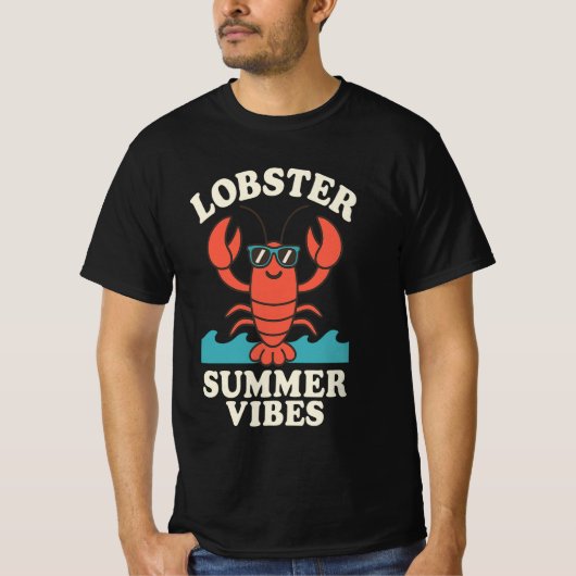 Lobster Summer Vibes – Cute Coastal Crab T-Shirt (Vorderseite)