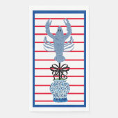 Lobster Topiary Ginger Jars Paper Handtücher Serviette (Vorderseite)