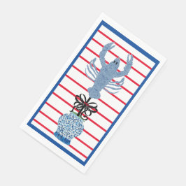 Lobster Topiary Ginger Jars Paper Handtücher Serviette