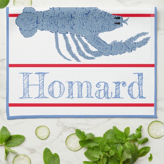 Lobster Topiary Ginger Jars Pickleball Dekoration Geschirrtuch (Gefaltet)