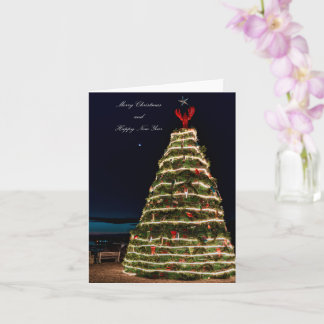 Lobster Trap Christmas Tree 2021 Holiday Greeting Karte