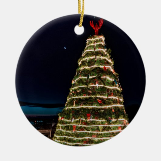 Lobster Trap Christmas Tree Ornament (Vorne)