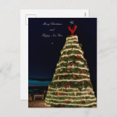 Lobster Trap Weihnachtsbaum Rockland ME Postkarte (Vorne/Hinten)
