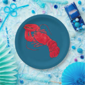 Lobster über Blue Background von Marsden Hartley Pappteller (Party)