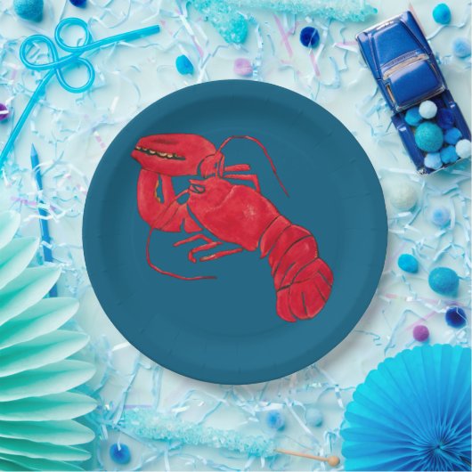 Lobster über Blue Background von Marsden Hartley Pappteller (Party)