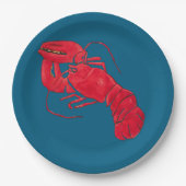 Lobster über Blue Background von Marsden Hartley Pappteller (Vorderseite)
