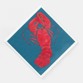 Lobster über Blue Background von Marsden Hartley Serviette (Ecke)