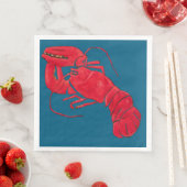 Lobster über Blue Background von Marsden Hartley Serviette (Beispiel)