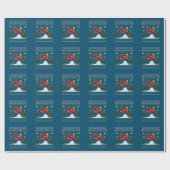 Lobster Ugly Xmas Geschenk Weihnachtsfeier Christu Geschenkpapier (Flach)