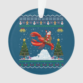 Lobster Ugly Xmas Geschenk Weihnachtsfeier Christu Ornament