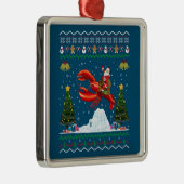 Lobster Ugly Xmas Geschenk Weihnachtsfeier Christu Ornament Aus Metall (Rechts)