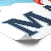 Lobster und Portland Lighthouse Szene Poster (Ecke)