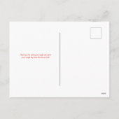 Lobster Valentinstag Feiertagspostkarte (Rückseite)