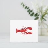 Lobster Vector Postkarte (Stehend Vorderseite)