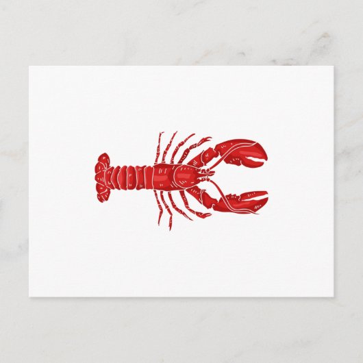 Lobster Vector Postkarte (Vorderseite)