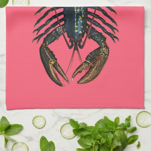 Lobster - Vintages Design Geschirrtuch (Gefaltet)