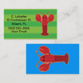 Lobster-Visitenkarten Visitenkarte (Vorne/Hinten)