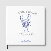 Lobster Wedding Guest Book Gästebuch (Vorderseite)