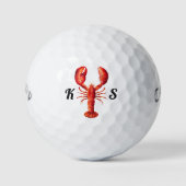 Lobsterinitials | Fun Signature Style Golfball (Vorderseite)