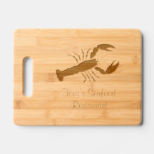 Lobsterrestaurant mit Holzschnitt