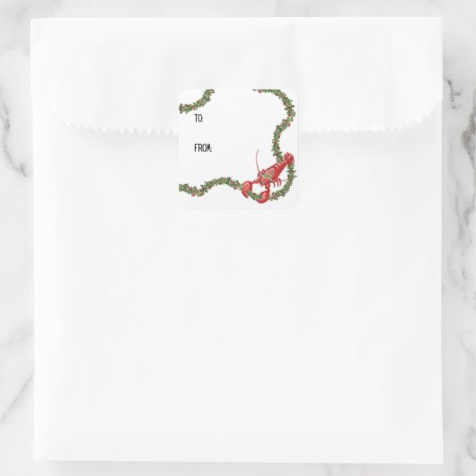 Lobsters and Holly Boughs Sticker (Tasche)