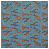 Lobsters in the Sea Patterned Stoff (Muster)