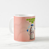 Lobte die Milchflasche Kaffeetasse (Vorderseite Links)