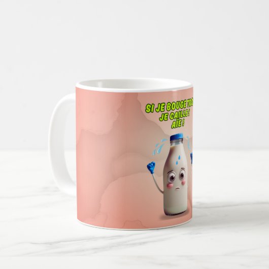 Lobte die Milchflasche Kaffeetasse (Vorderseite Links)