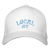 "LOCAL 1ST" Hat, Alternative Apparel Basic Adjusta Bestickte Baseballkappe (Vorderseite)