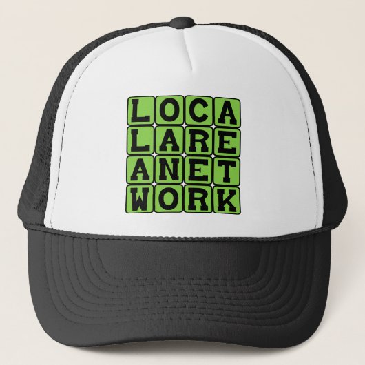 Local Area Network, LAN Networking Truckerkappe (Vorderseite)