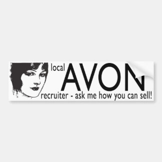 Local Avon Recruiter Autoaufkleber