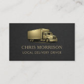 Local Delivery Driver Professional Visitenkarte (Vorderseite)