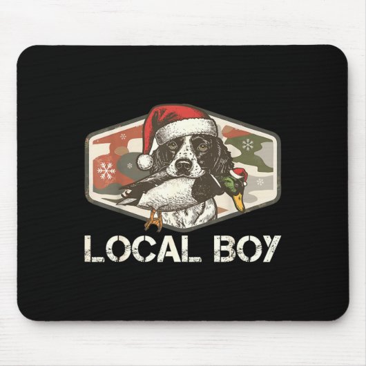 Local Southern Boy Duck Hunting Black Lab Outdoor Mousepad (Vorne)