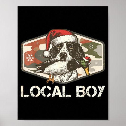 Local Southern Boy Duck Hunting Black Lab Outdoor Poster (Vorne)