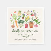 Locally Grown Baby Farmers Market Couples Shower Serviette (Vorderseite)