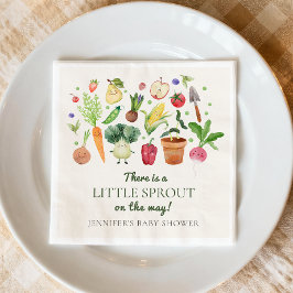Locally Grown Baby Farmers Market Couples Shower Serviette