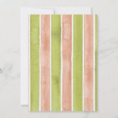 Locally Grown Baby Shower Carrot Watercolor Rustic Einladung (Rückseite)