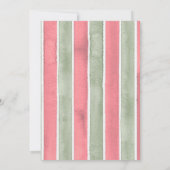 Locally Grown Baby Shower Cherry Watercolor Rustic Einladung (Rückseite)