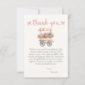 Locally Grown Baby Shower Dankeskarte (Vorderseite)