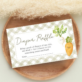 Locally Grown Baby Shower Diaper Raffle Begleitkarte