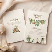 Locally Grown Baby Shower Einladung