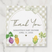 Locally Grown Baby Shower Geschenkanhänger (Vorderseite)