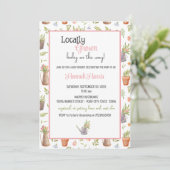 Locally Grown Baby Shower Invitation Einladung (Stehend Vorderseite)