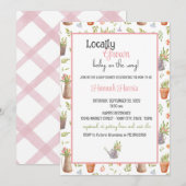 Locally Grown Baby Shower Invitation Einladung (Vorne/Hinten)
